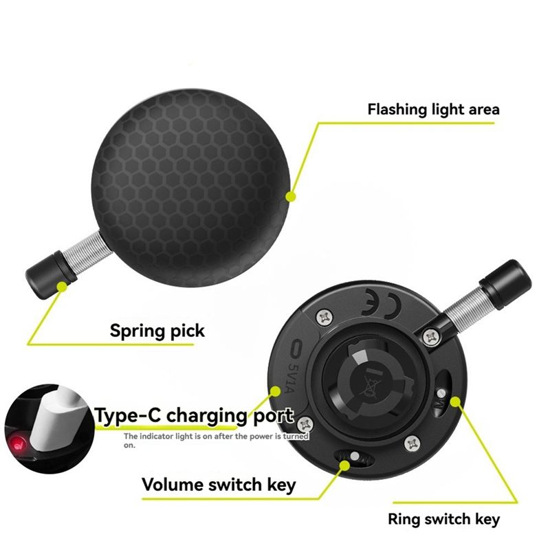 Bike Bell Electronic Loud Horn - CGDS - Campainha Eletrônica Super Alta