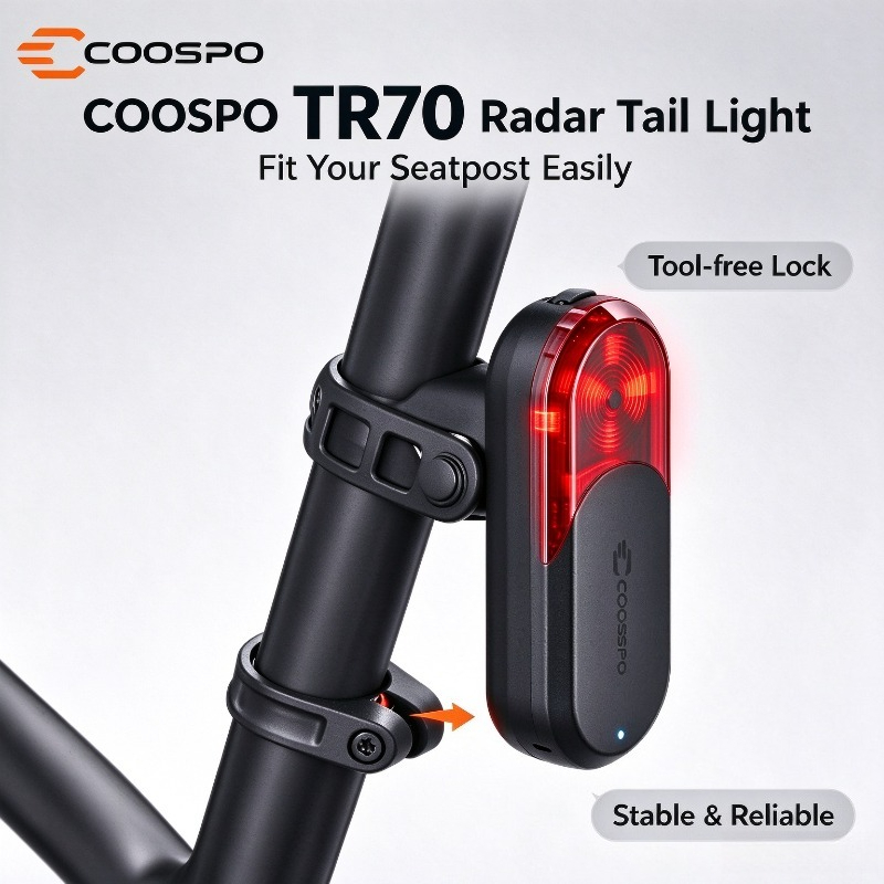 Cycling Radar Tail Light Rear Warning - Luz traseira para bicicleta com radar