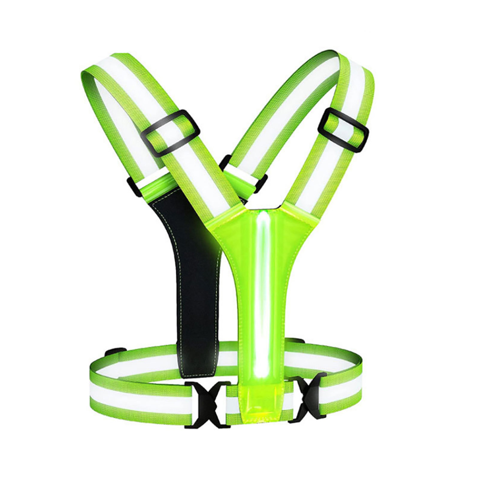 Reflective Cycling Vest High Visibility - Colete Refletivo LED com 3 Modos