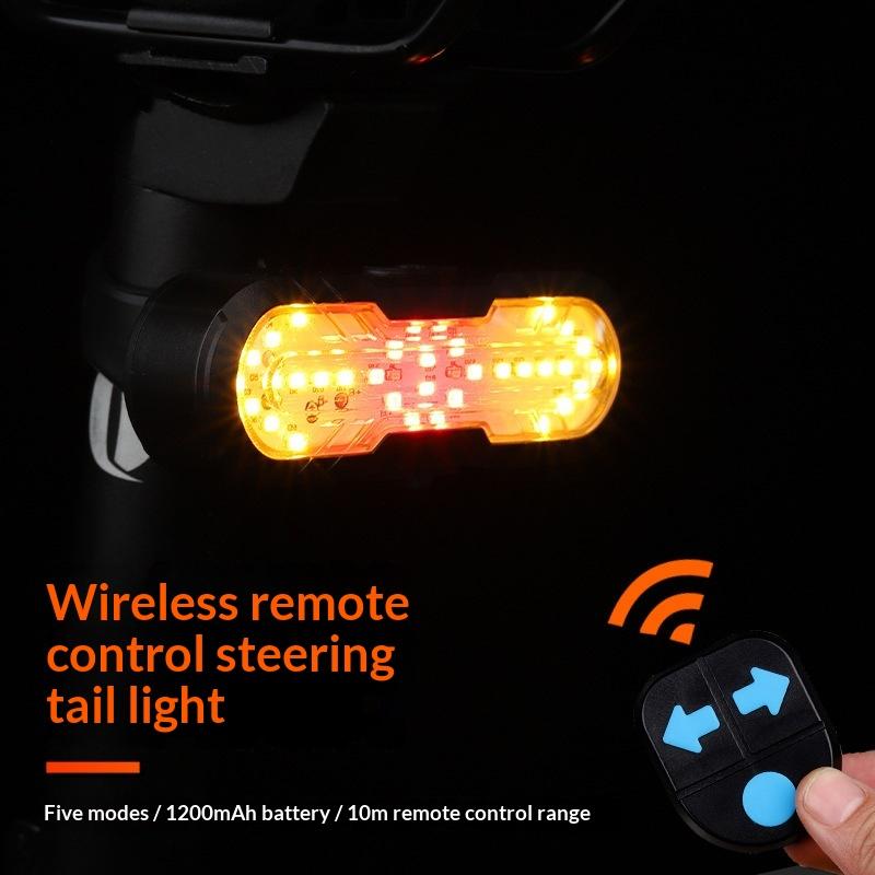 Turn Signal Bike Light Wireless Remote - Novo Conjunto de Luz Traseira de