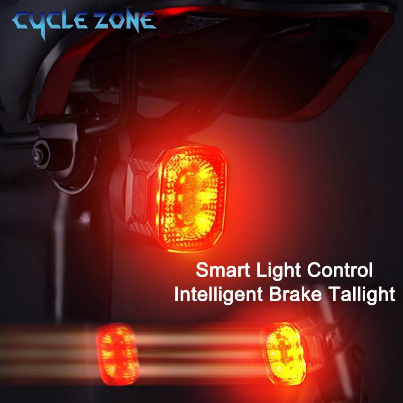 Smart Bike Brake Sensor Rear Light - Bicicleta inteligente sensor de freio luz