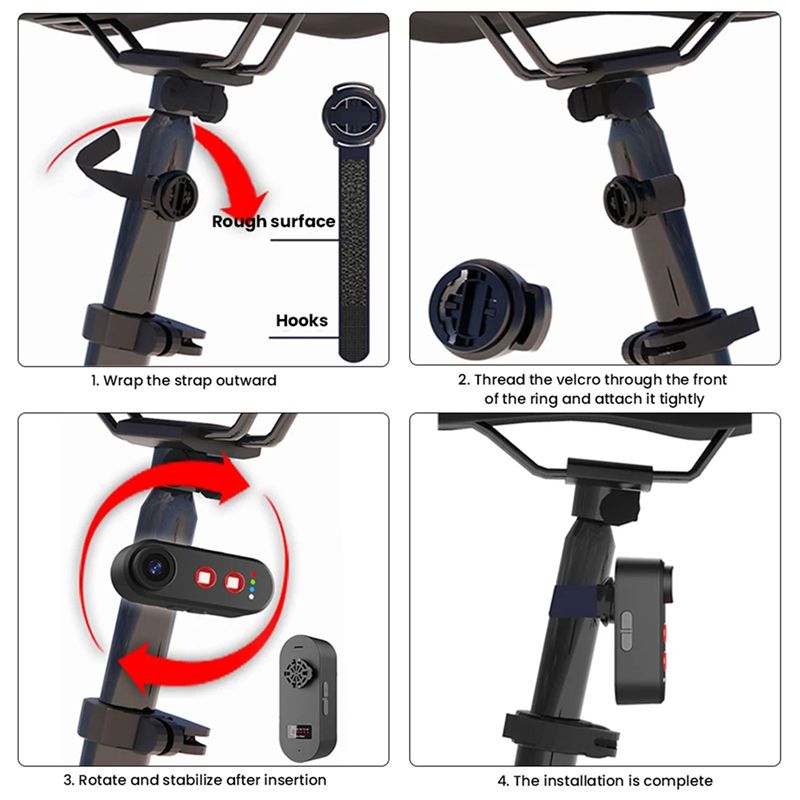 Bike Tail Light With Camera 1080P - AA67 – Câmera de visão traseira