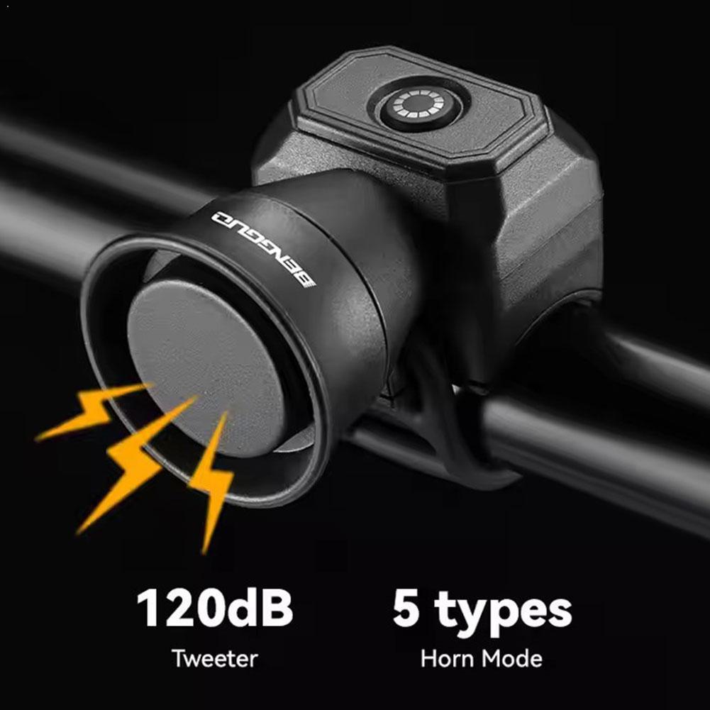 Bike Bell Electronic Loud Horn - Buzina Elétrica para Bicicleta, Campainha Eletrônica