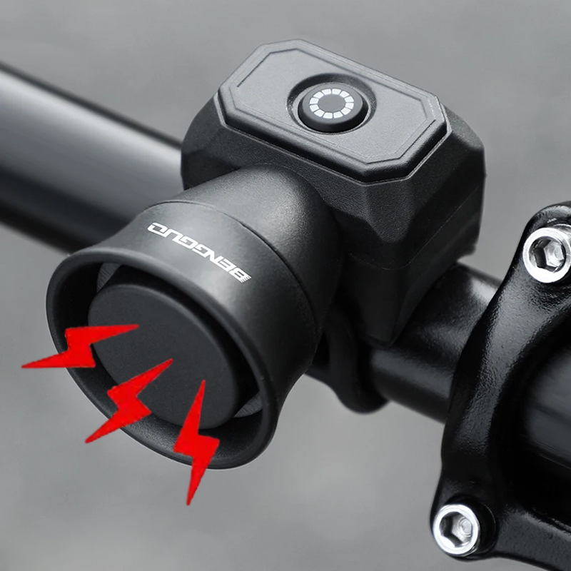 Bike Bell Electronic Loud Horn - Campainha Elétrica para Bicicleta 130db, Campainha