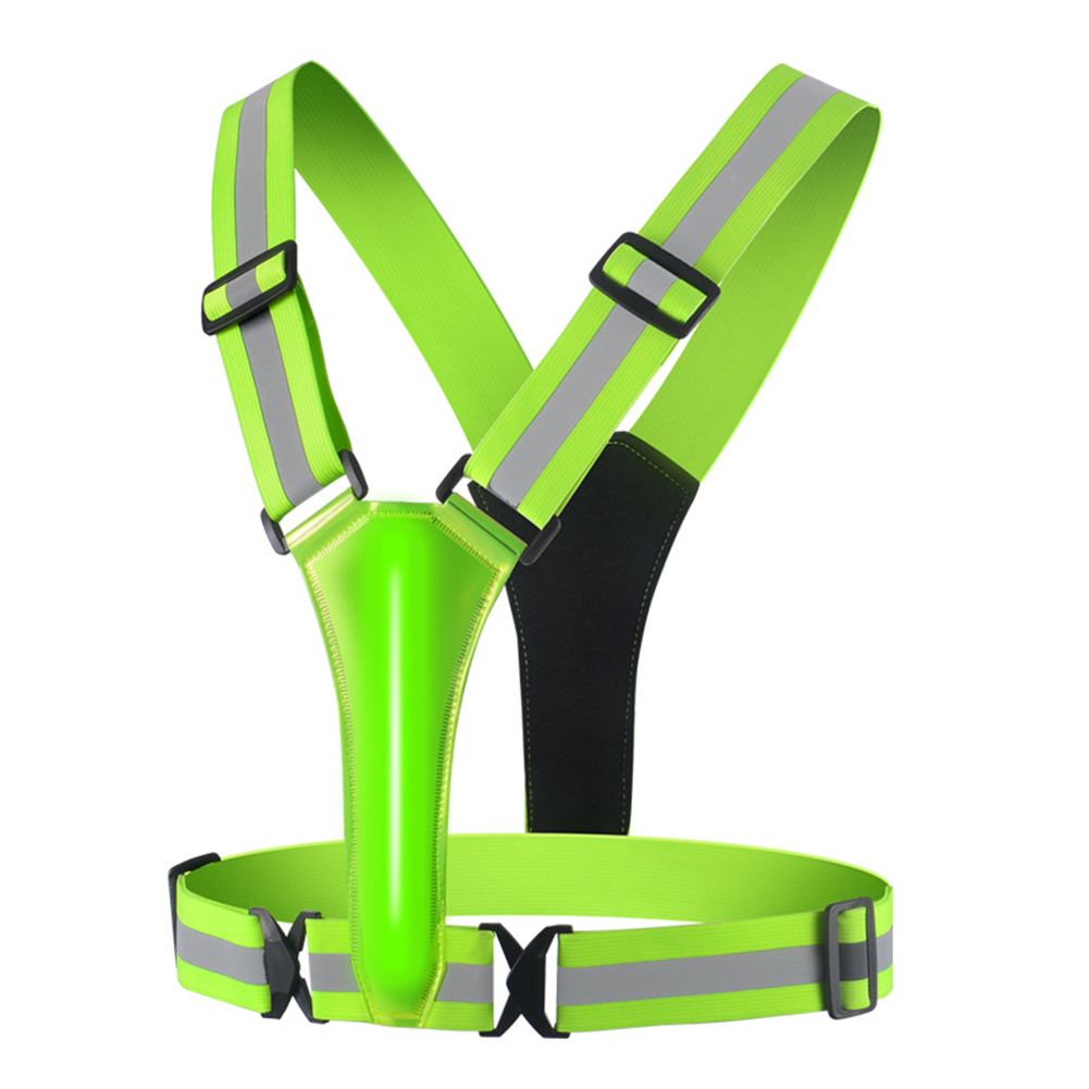 Reflective Cycling Vest High Visibility - Led correndo colete usb recarregável reflexivo