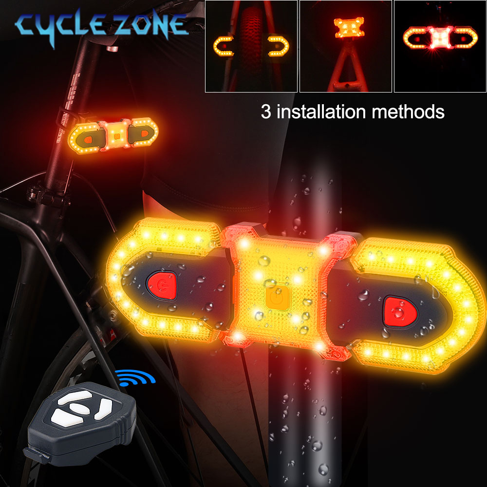 Turn Signal Bike Light Wireless Remote - Sinal de volta da bicicleta luz