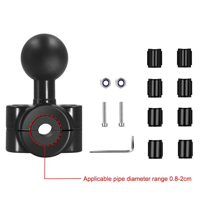 Action Camera Bike Mount Aluminum - 1 “cabeça esférica da motocicleta bicicleta