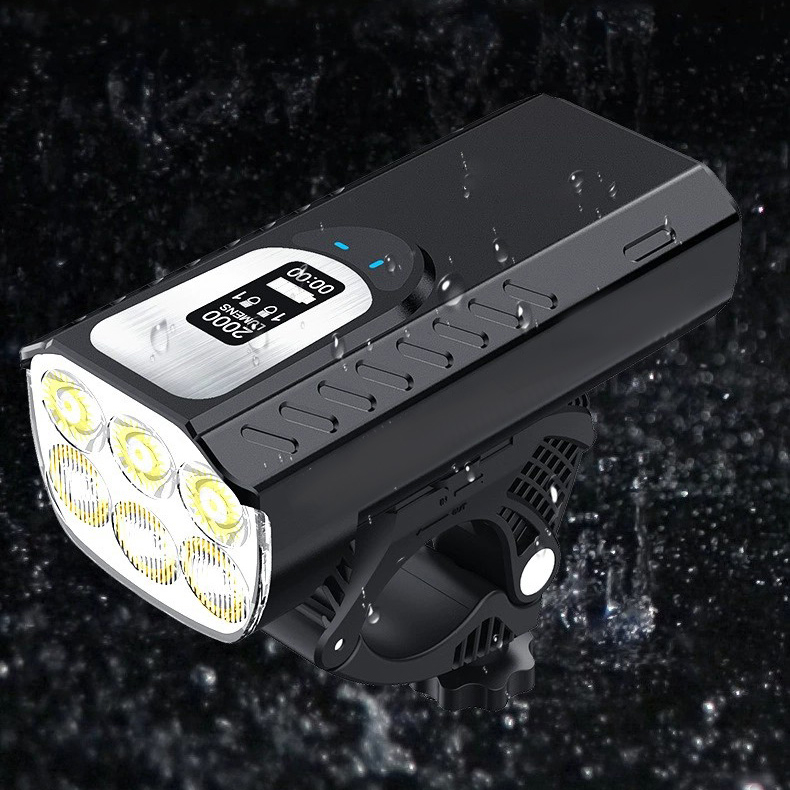 Bike Headlight 2000 Lumens Rechargeable - Luz dianteira da bicicleta super brilhante