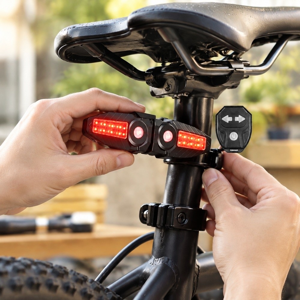 Turn Signal Bike Light Wireless Remote - Lanterna traseira para bicicleta com controlo