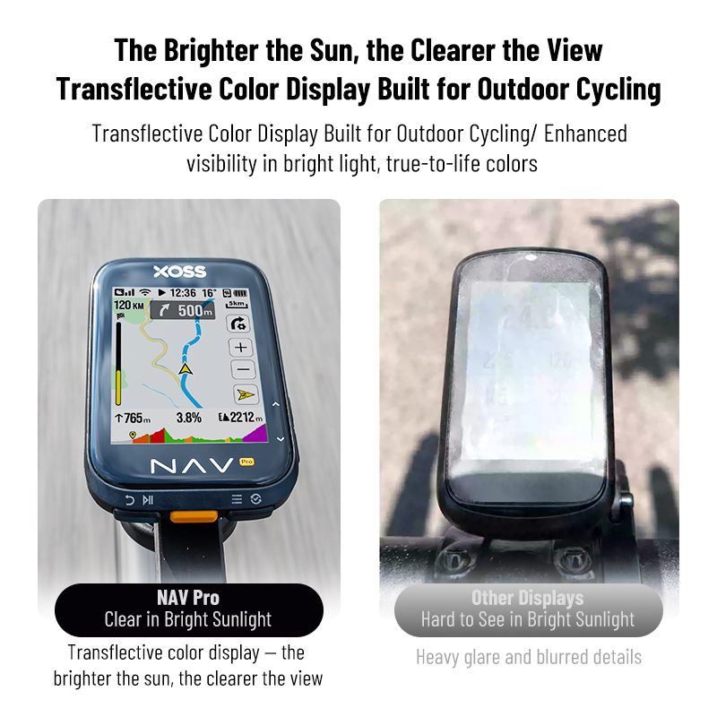 Cycling Computer Gps Wireless Color Screen - XOSS Nav Pro: computador de bicicleta