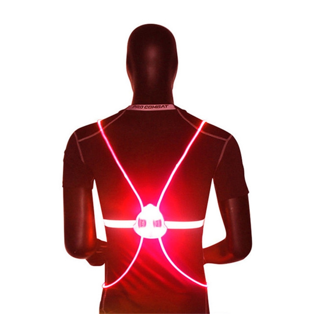 Reflective Cycling Vest High Visibility - Colete de Segurança LED Refletivo 360
