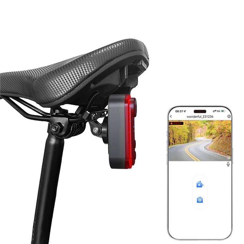 Bike Tail Light With Camera 1080P - Luz traseira para bicicleta A99I-2X com