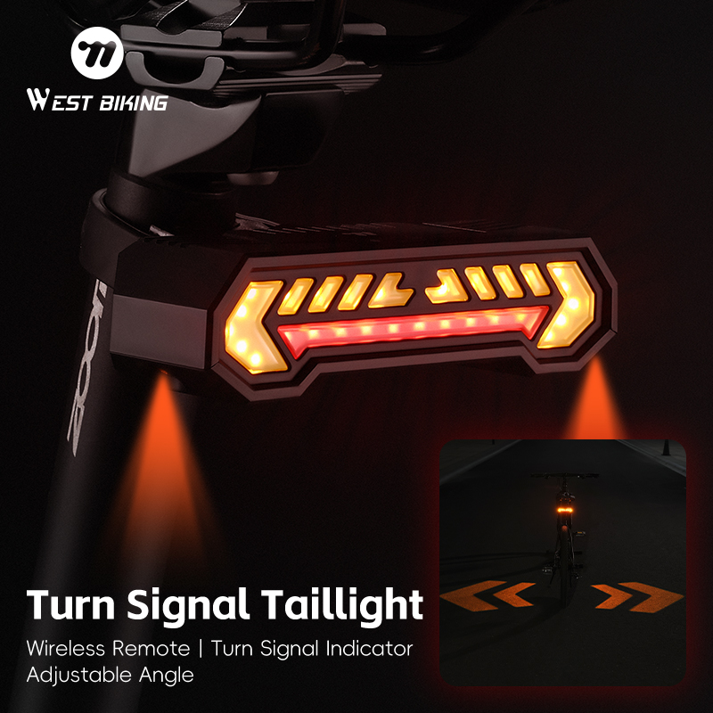 Turn Signal Bike Light Wireless Remote - Lanterna Traseira de Bicicleta WEST BIKING