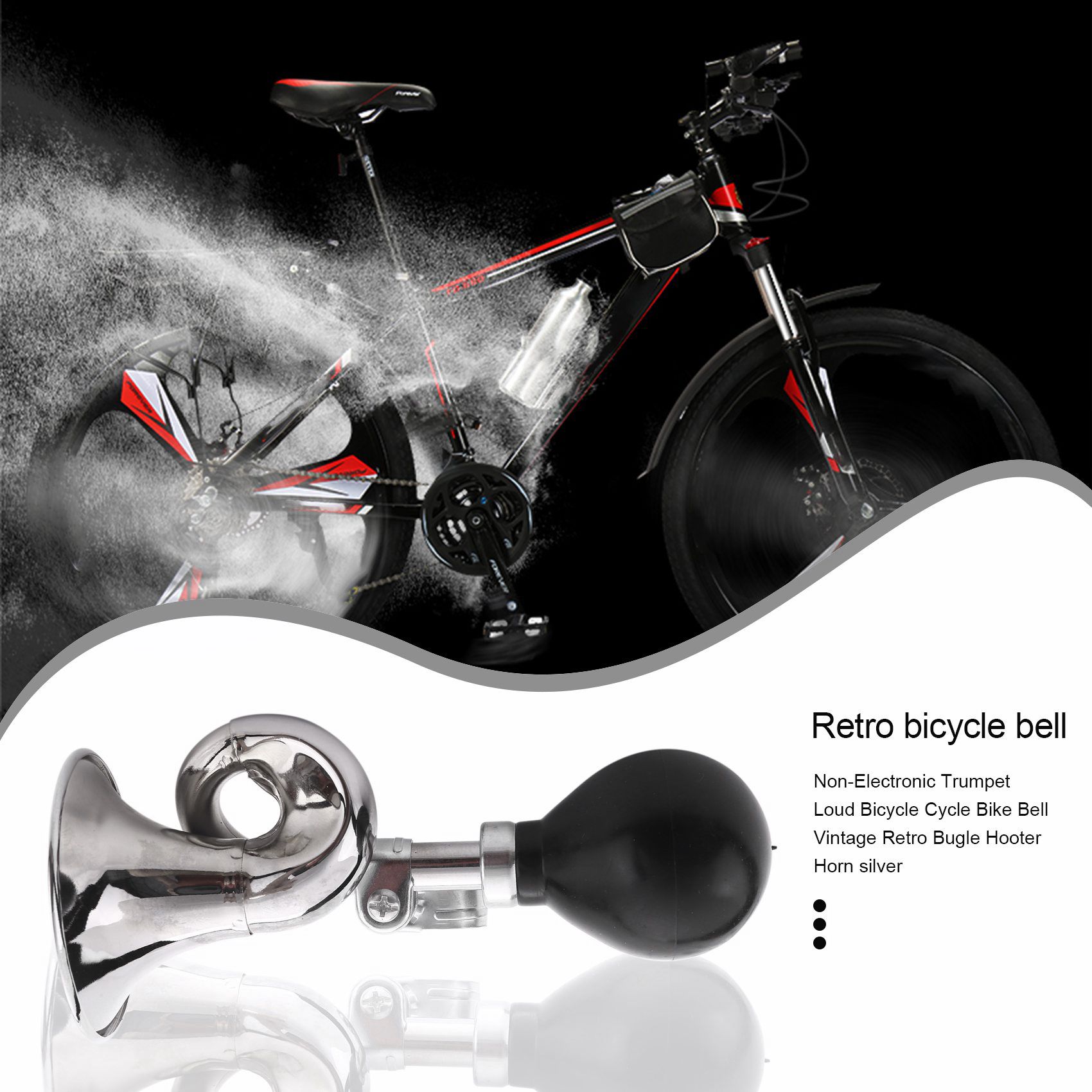 Bike Bell Electronic Loud Horn - Sino de Bicicleta Vintage Retrô CYGJ