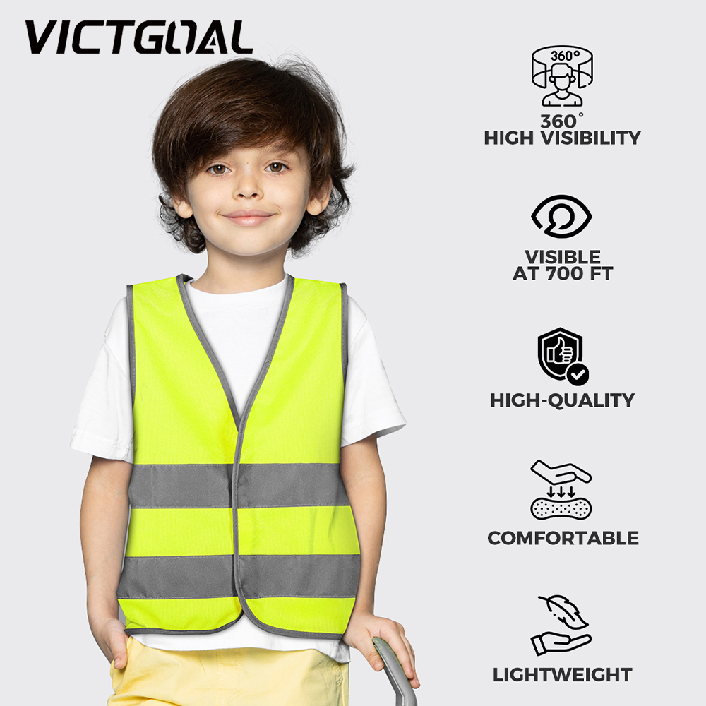 Reflective Cycling Vest High Visibility - Crianças colete de segurança roupas reflexivas