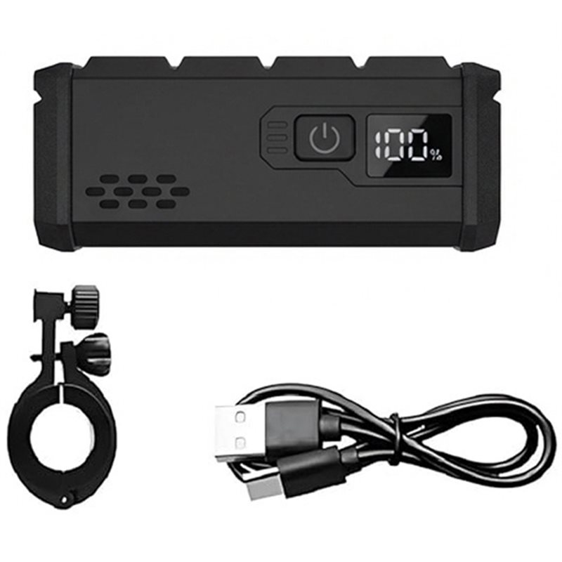 Bike Headlight 2000 Lumens Rechargeable - Lanterna Frontal para Bicicleta B48B-USB Recarregável