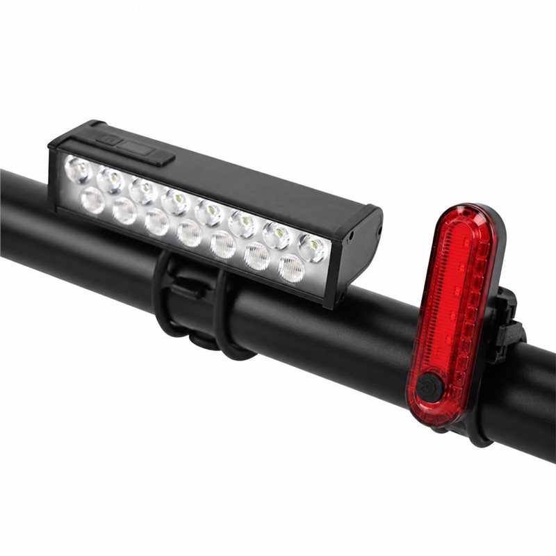 Bike Headlight 2000 Lumens Rechargeable - Conjunto de luzes para bicicleta b48b,