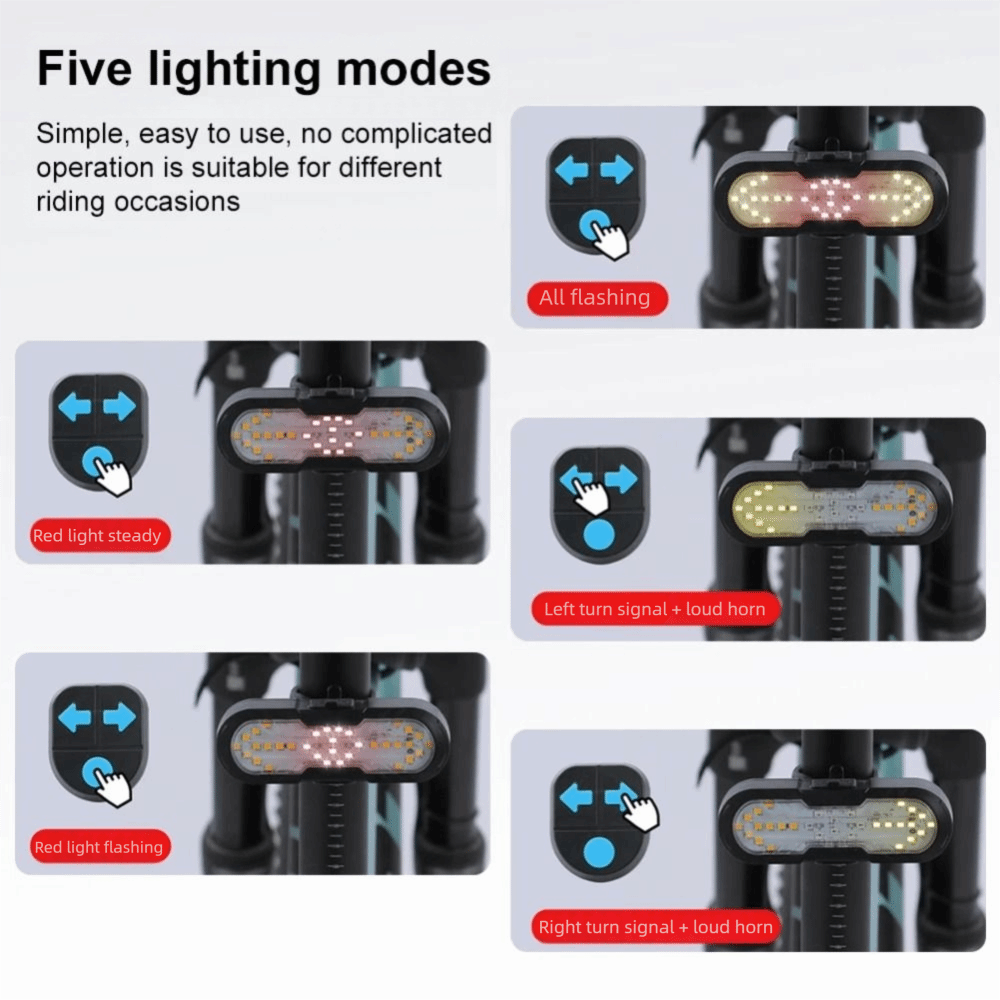 Luz traseira de sinalização pa - Turn Signal Bike Light Wireless Remote avaliação e preço