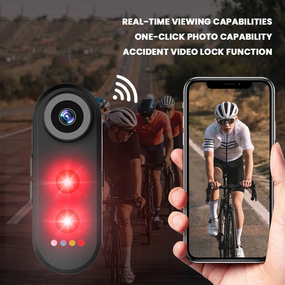 Câmera A61P com Luz Traseira e - Bike Tail Light With Camera 1080P avaliação e preço