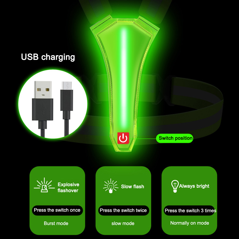 Colete LED Running com USB, Re - Reflective Cycling Vest High Visibility avaliação e preço