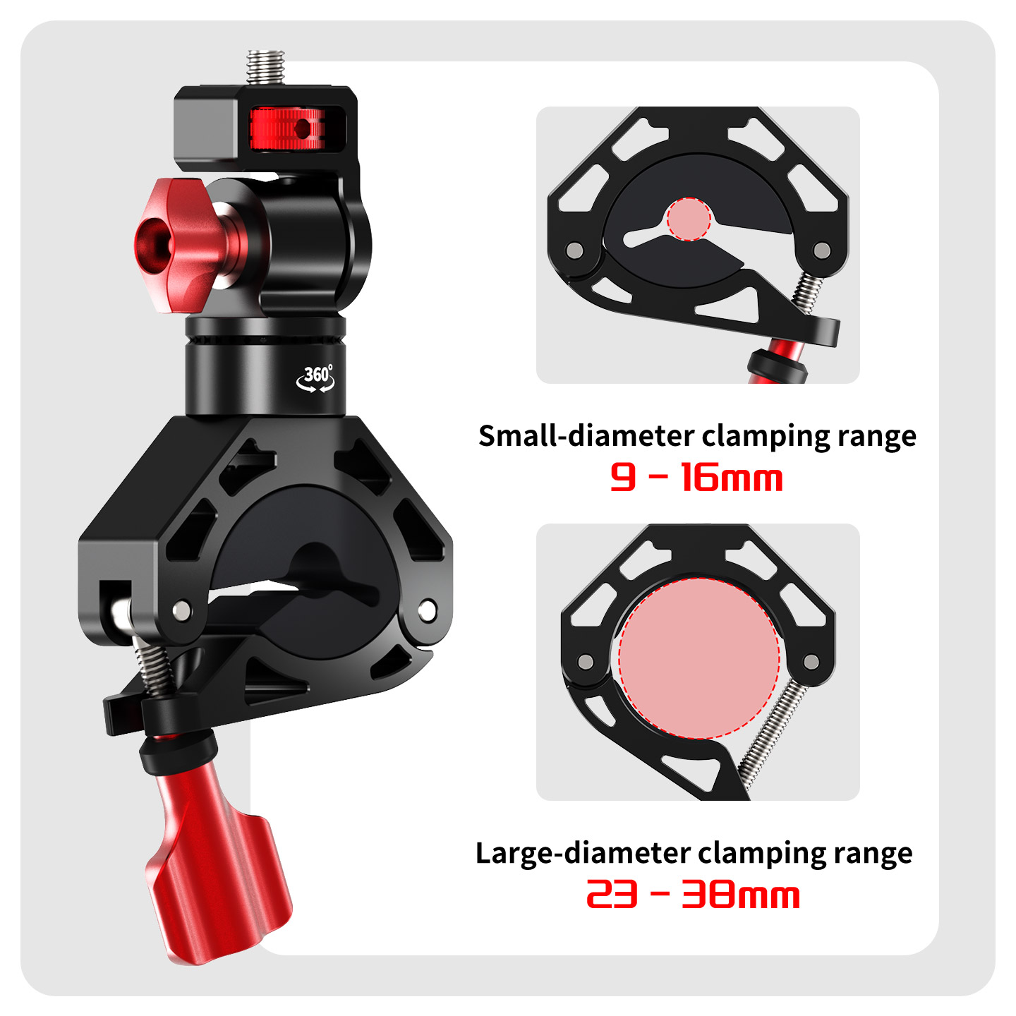 Suporte de Câmera para Guidão  - Action Camera Bike Mount Aluminum avaliação e preço