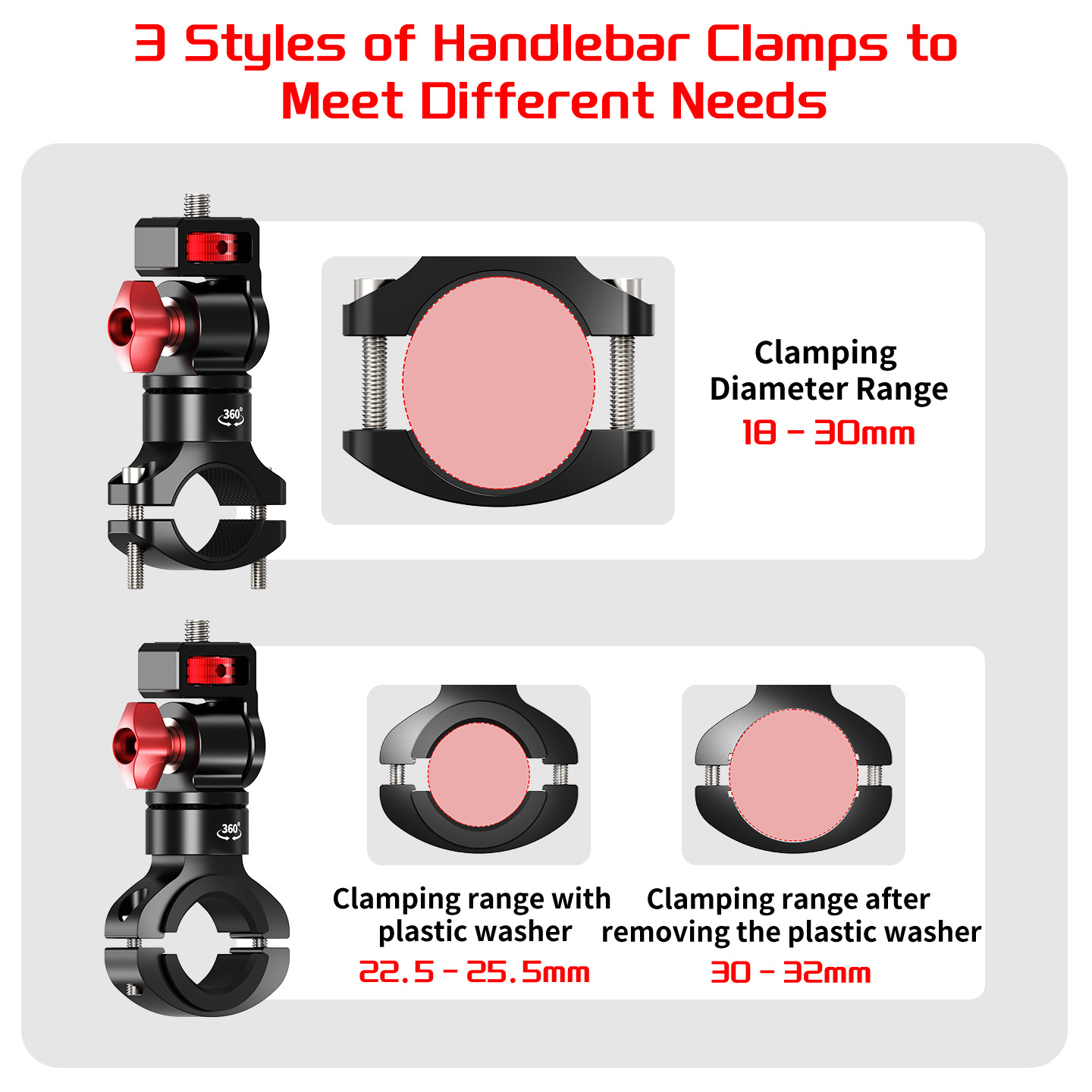 Suporte de Câmera para Guidão  - Action Camera Bike Mount Aluminum avaliação e preço
