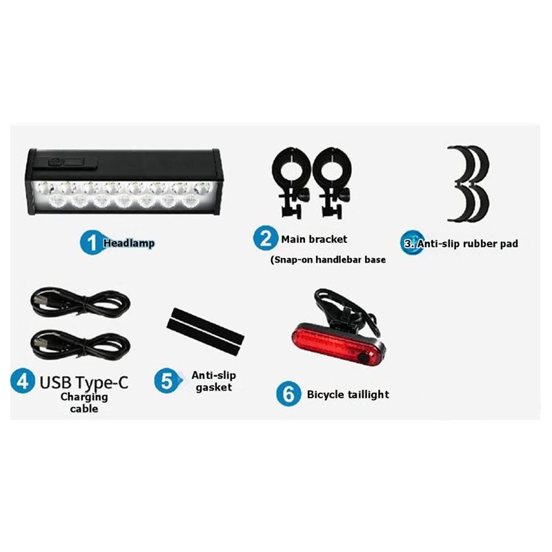 Conjunto de farol dianteiro e  - Bike Headlight 2000 Lumens Rechargeable avaliação e preço