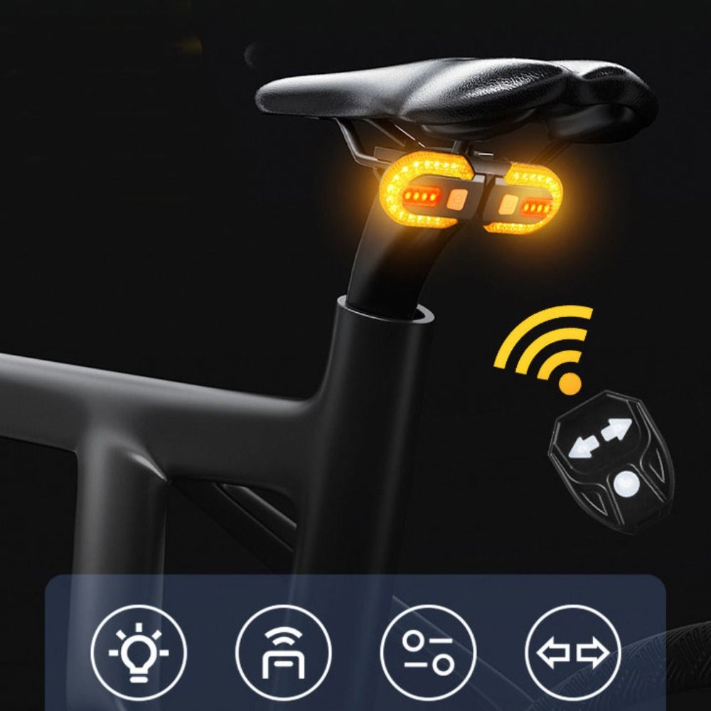 Sinal de volta da bicicleta se - Turn Signal Bike Light Wireless Remote avaliação e preço