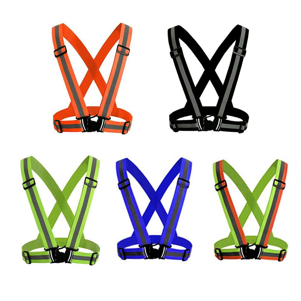 Correias reflexivas noite trab - Reflective Cycling Vest High Visibility avaliação e preço