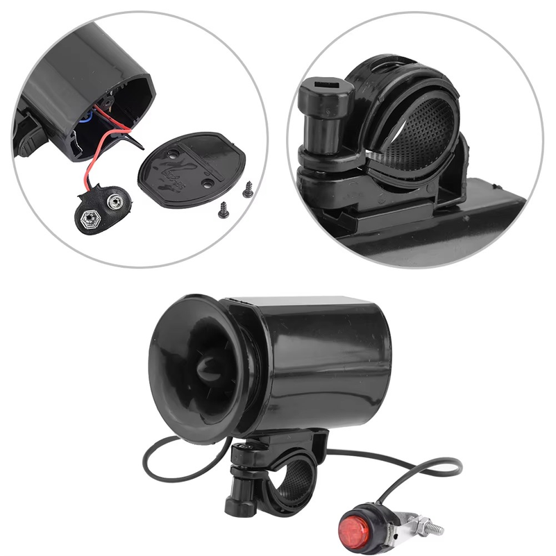 Buzina Eletrônica para Guidão  - Bike Bell Electronic Loud Horn avaliação e preço