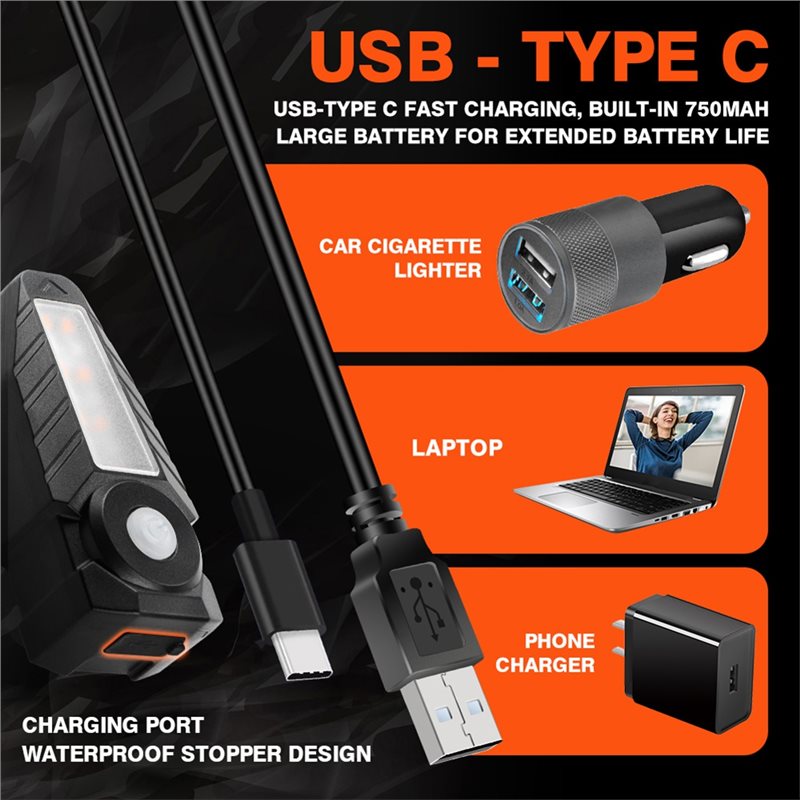Lanterna Traseira de Bicicleta - Turn Signal Bike Light Wireless Remote avaliação e preço