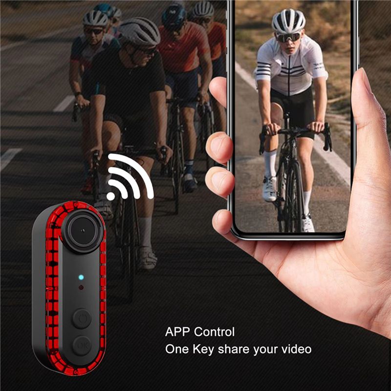Luz traseira para bicicleta A9 - Bike Tail Light With Camera 1080P avaliação e preço