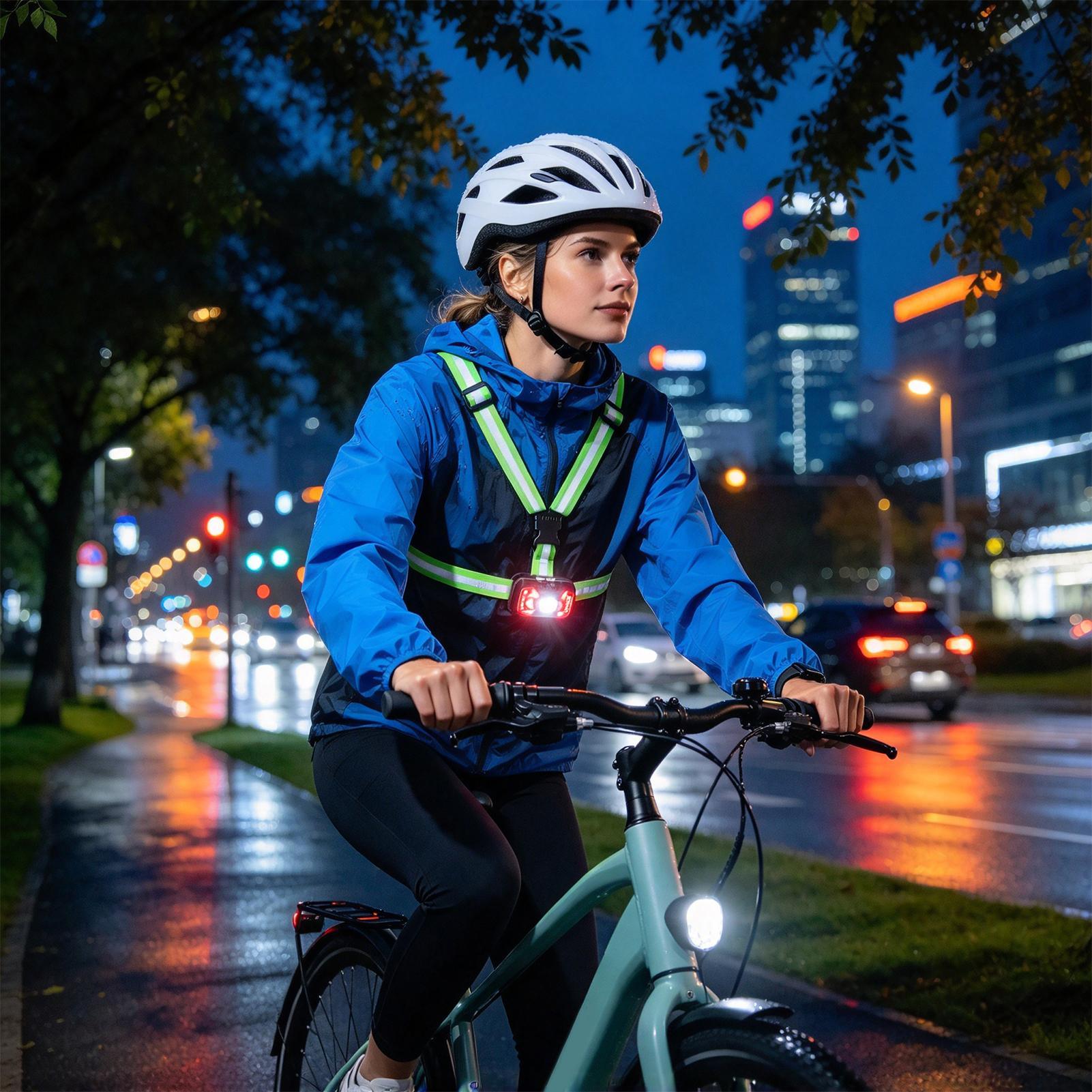 Colete refletor para corrida c - Reflective Cycling Vest High Visibility avaliação e preço