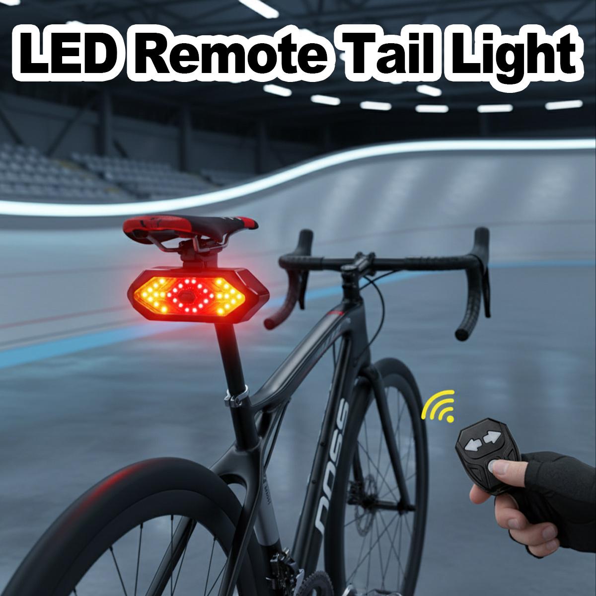 Lanterna Traseira de Bicicleta - Turn Signal Bike Light Wireless Remote avaliação e preço